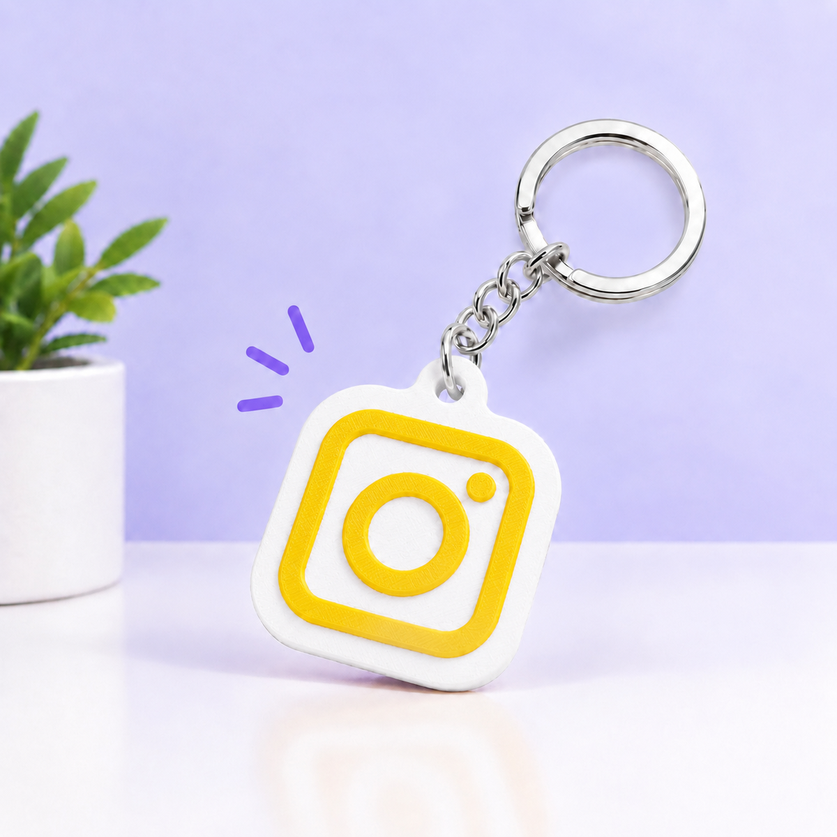Custom NFC Instagram Keychain