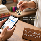 Custom NFC Instagram Keychain